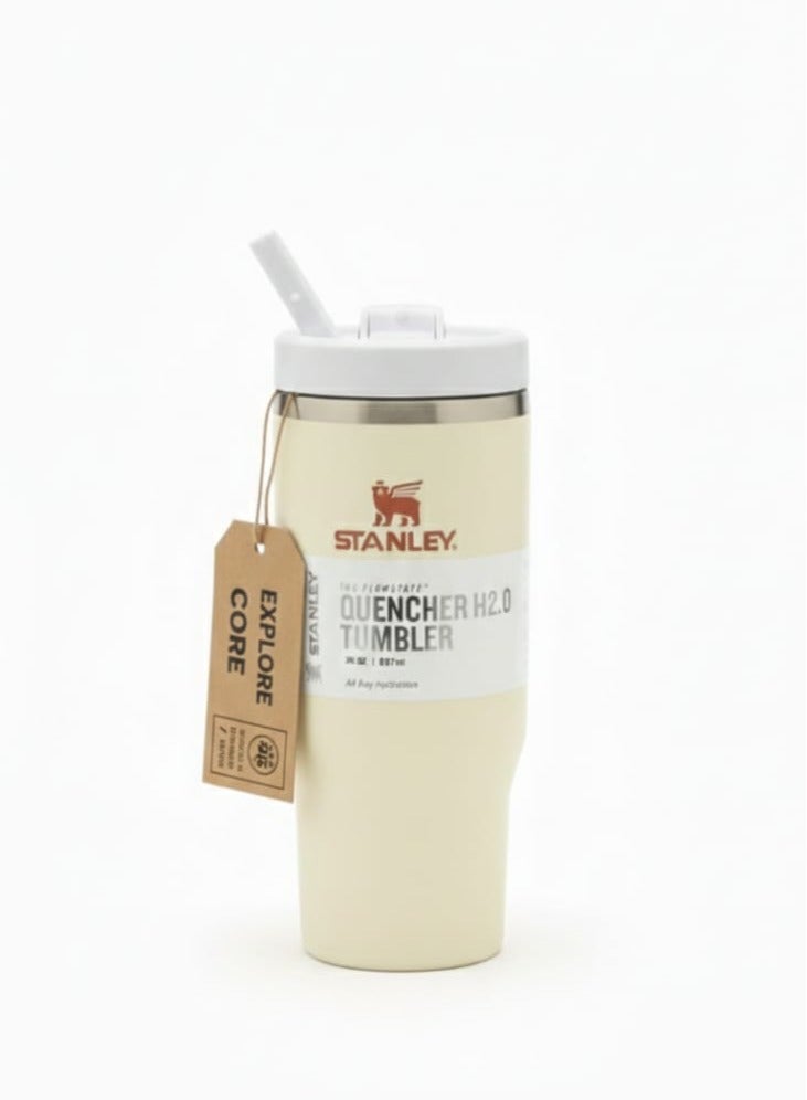 Stanley 30oz Stainless Steel Tumbler - Vacuum Insulated Water Bottle for Home, Office or Car Reusable Cup with Straw Leak Resistant Flip Cold for 12 Hours or Iced for 2 Days, 30oz - Image 2